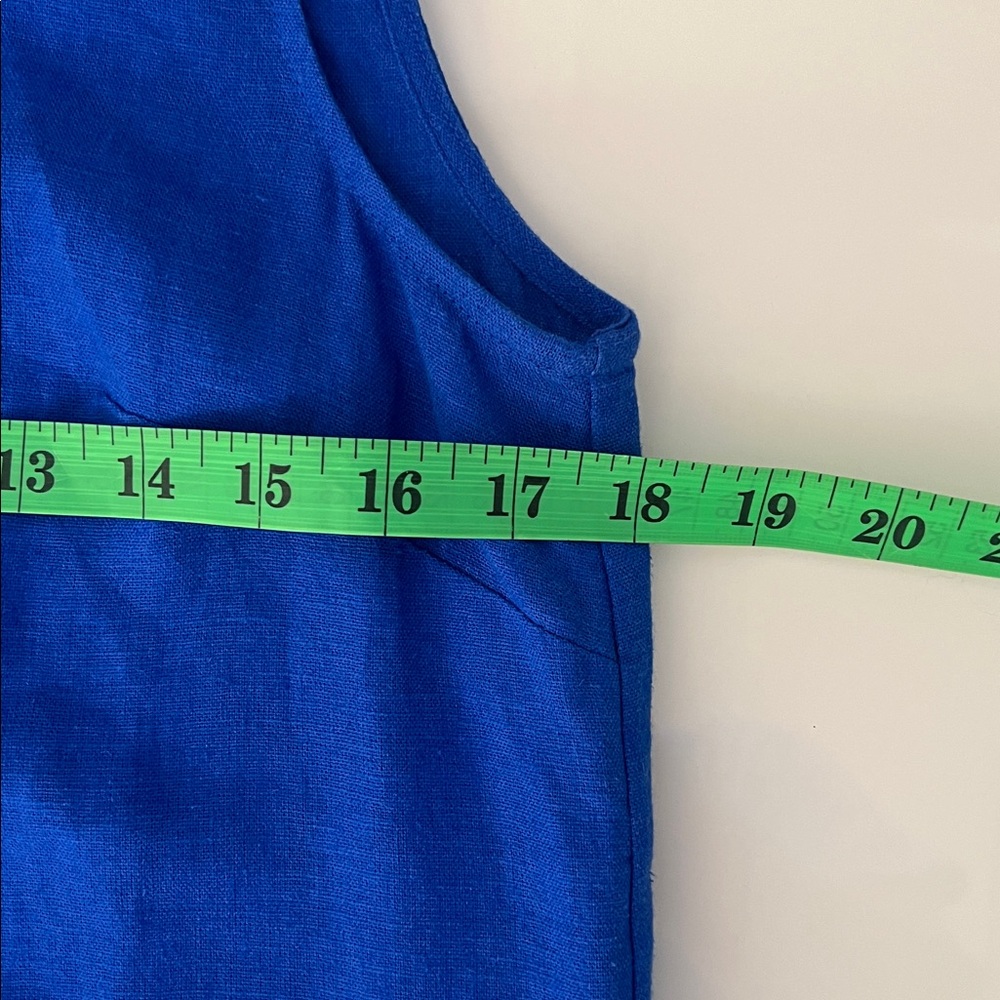 NWT / J.Crew factory Linen-blend sleeveless mini dress - Picture 5 of 7